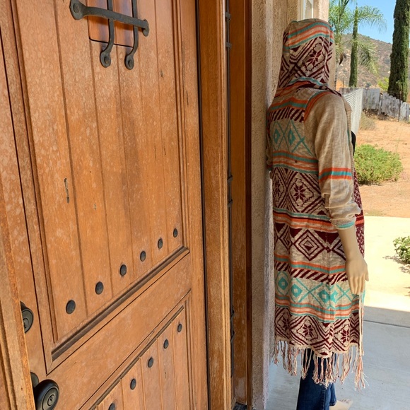 Demanding longline hooded knit open cardigan NEW! - Picture 3 of 7